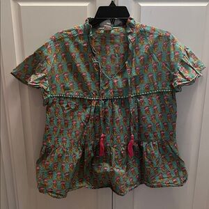 Ivy Jane Floral Boho Top XS